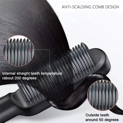2-in-1 HAIR STRAIGHTENER COMB - Eluna